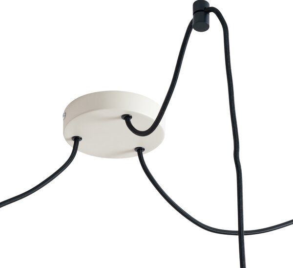 Lampă suspendată Japandi bej 50cm cu 3 lumini - Plu
