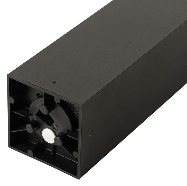Lampă de exterior pe picior neagră cu sticlă fumurie 80 cm IP44 - Charlois