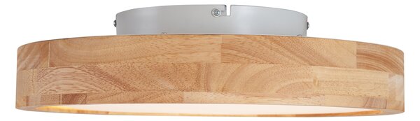 Plafonieră scandinavă din lemn 40cm incl. LED Dimmable - Pecker