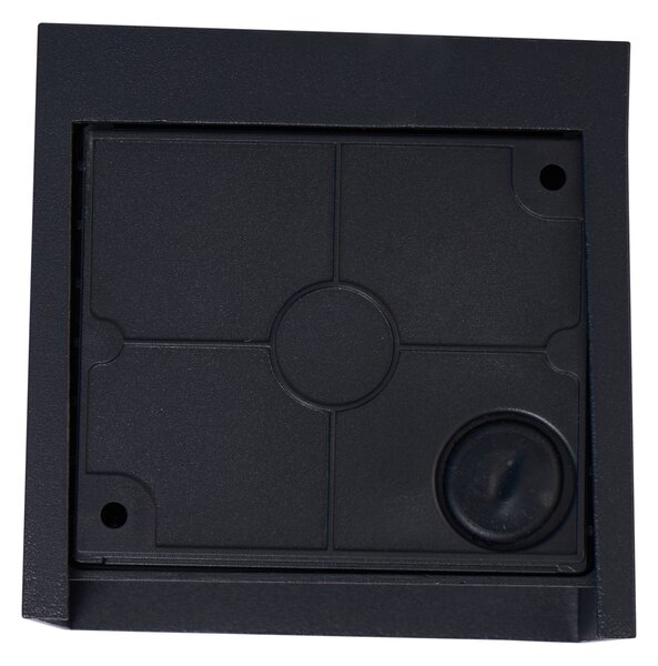 Lampă de perete modernă neagră cu LED inclus IP44 - Edwin Quadro