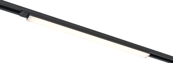Plafonieră modernă neagră pentru sistem de șină monofazat 15W 1180 lm 2700-3800K - Iconic Tsiri