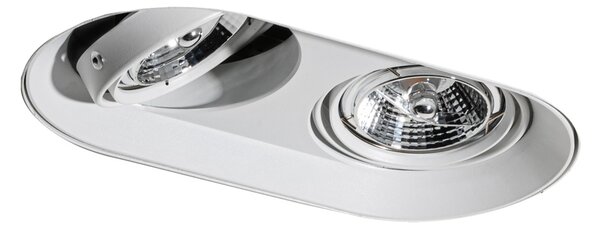 Spot rotund incastrat alb GU10 70mm 2 lumini - Hubs
