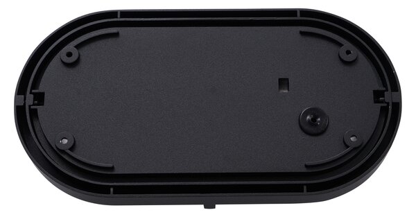 Lampă de perete pentru exterior neagră ovală IP65 - Target