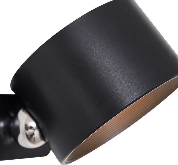 Set de 4 Aplice și Plafoniere Moderne Negre cu LED Reîncărcabil - Bright