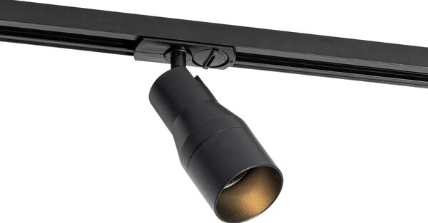 Sistem de iluminat pe șină modern cu 5 spoturi negre monofazate - Iconic Kohua