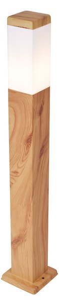 Lampă modernă de exterior din oțel cu imprimeu de lemn 80cm IP44 - Malois