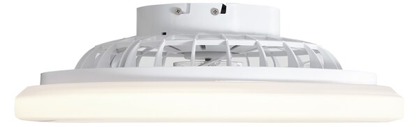 Ventilator de tavan alb 48,5 cm incl. LED Dimmable in Kelvin cu telecomandă - Clemo