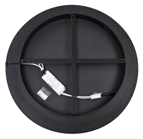 Plafonieră de design neagră cu alb, incl. LED, cu 3 trepte de intensitate luminoasă - Xavi