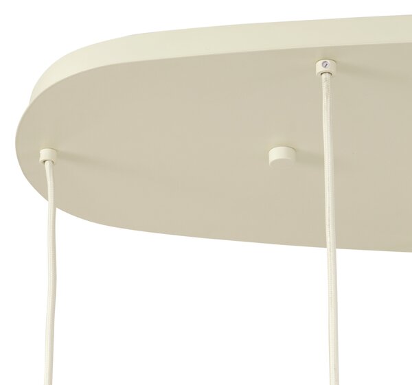 Lampa suspendată scandinavă crem cu 6 lumini - Biles