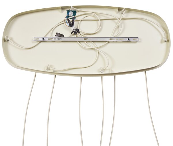 Lampa suspendată scandinavă crem cu 6 lumini - Biles