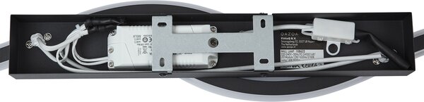 Lampă de perete de design neagră cu 2 lumini, cu 3 trepte de intensitate - Bummy