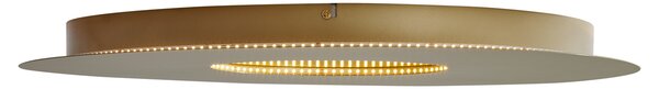 Plafonieră modernă aurie 60cm incl. LED cu 3 trepte de intensitate luminoasă - Morning