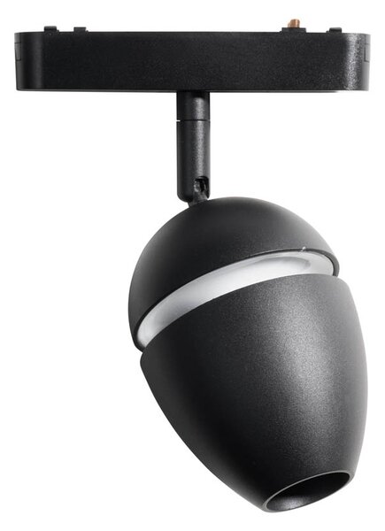 Spotlight modern negru pentru sistem de șine monofazat cu LED inclus - Magnetic Eggy