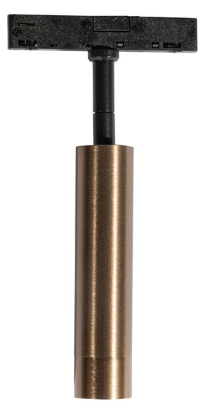 Spotlight modern bronz închis pentru sistem de șine monofazat - Slimline Uzzy