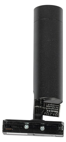 Spotlight modern negru pentru sistem de șină 35mm monofazat - Iconic Jeana Luxe