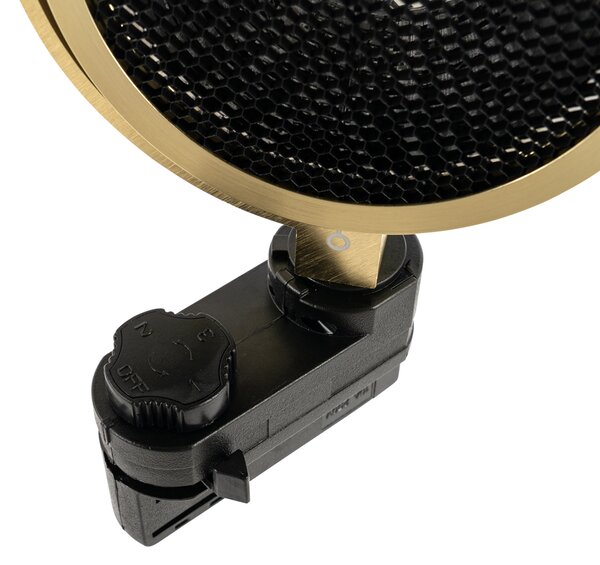 Spotlight modern pe șină trifazată auriu - Master 111 Honey