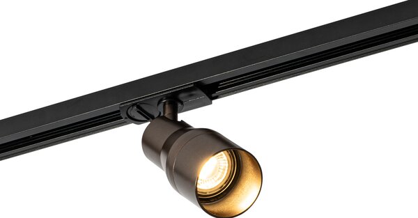 Spotlight modern bronz închis pentru sistem de șine monofazat - Iconic Kohua