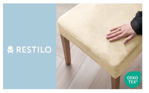 Huse bej 4 buc. elastice pentru scaun 48 cm Sento – Restilo