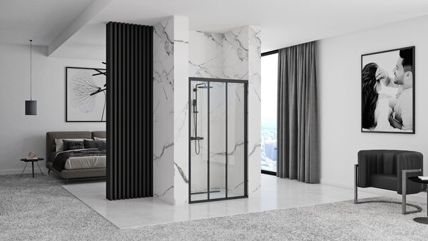 Rea - ALEX usa de dus culisanta neagra 100 x 190 cm, neagra, REA-K9639