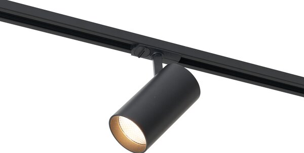 Spot modern negru pentru sistem de șină monofazat, inclusiv LED - Iconic Mark