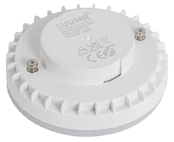 Set de 3 becuri LED inteligente GX53, reglabile, 9W, 806LM, 2700K-6500K, inclusiv hub inteligent Zigbee