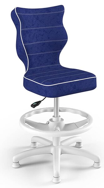 Entelo 436956 Ergonomic Children Chair with Footrest "Petit White Visto 06" Blue AB-A-4-A-A-VS06-B