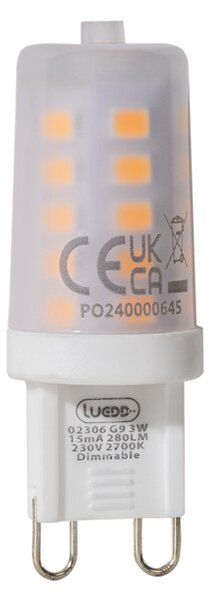 Set de 5 becuri LED G9 reglabile 3W 280 lm 2700K