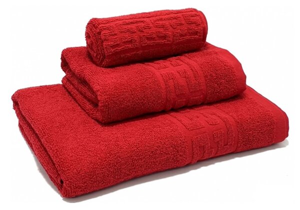 Set 3 Prosoape Baie Bumbac 100% Model Grecesc 500 g - Crem