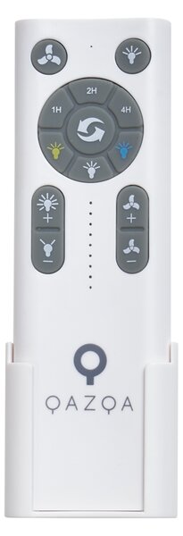 Ventilator de tavan negru cu imprimeu de lemn 132cm incl. LED Dimmabil cu telecomandă - Joly