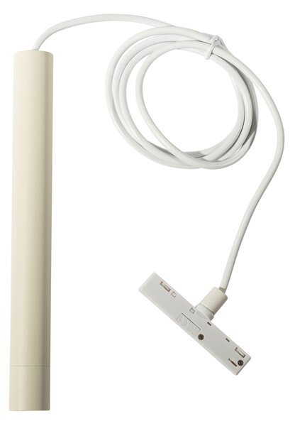Lampă modernă pandantiv albă și bej pentru sistem de șine monofazat - Slimline Keno