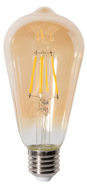 Set de 5 becuri LED E27 dimabile ST64 aurii 5W 450 lm 2700K