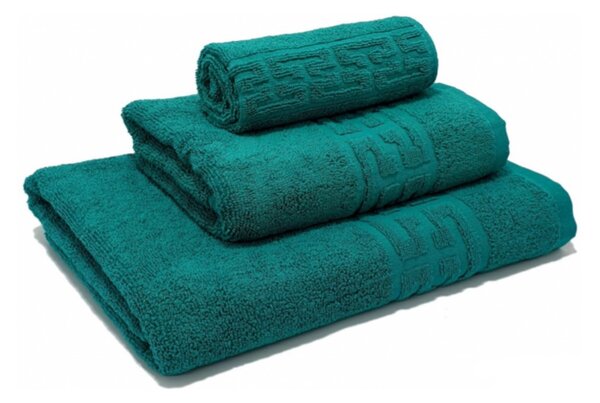 Set 3 Prosoape Baie Bumbac 100% Model Grecesc 500 g - Crem