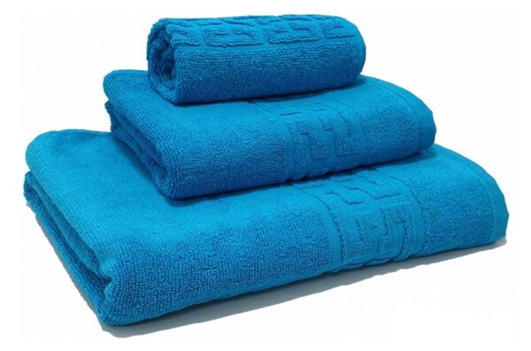 Set 3 Prosoape Baie Bumbac 100% Model Grecesc 500 g - Crem