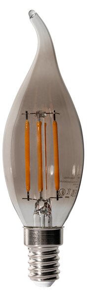 Set de 5 becuri LED E14 dimabile BXS35 fumurii 4W 300 lm 2200K