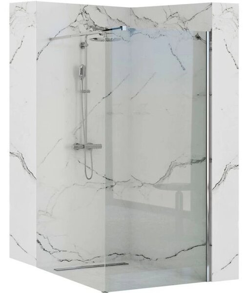 Rea AERO 70, paravan de duș WALK IN, 70 x 195 cm, 8 mm, profil cromat - sticlă transparentă, REA-K7840