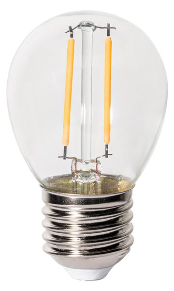 Set de 5 becuri LED E27 reglabile P45 sticlă transparentă 3W 250 lm 2200K