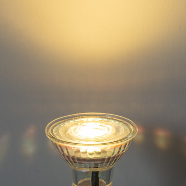 Set de 5 becuri LED GU10 50mm reglabile, clare, 4,5W, 365 lm, 2700K
