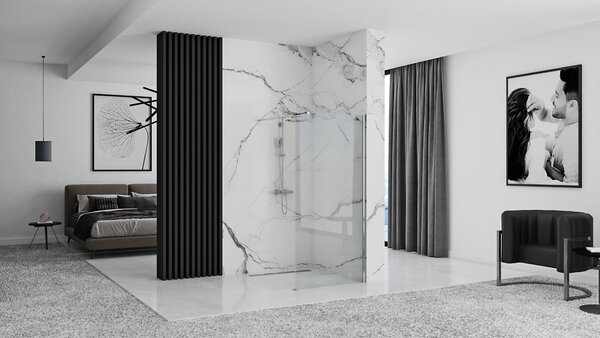 Rea AERO 70, paravan de duș WALK IN, 70 x 195 cm, 8 mm, profil cromat - sticlă transparentă, REA-K7840
