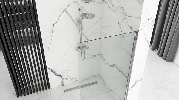 Rea AERO 70, paravan de duș WALK IN, 70 x 195 cm, 8 mm, profil cromat - sticlă transparentă, REA-K7840