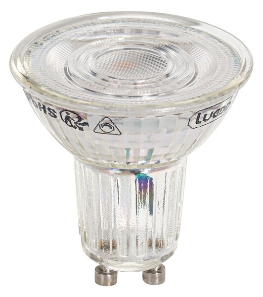 Set de 5 becuri LED GU10 50mm reglabile în Kelvin, clare, 4,9W, 400 lm, 2200-3000K