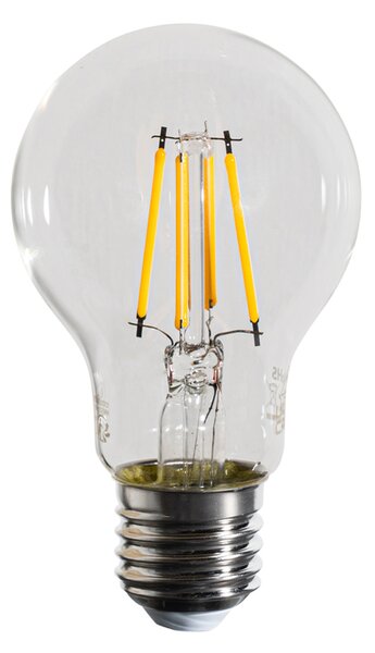 Set de 5 becuri LED E27 reglabile A60 transparente 4,5W 500 lm 2700K