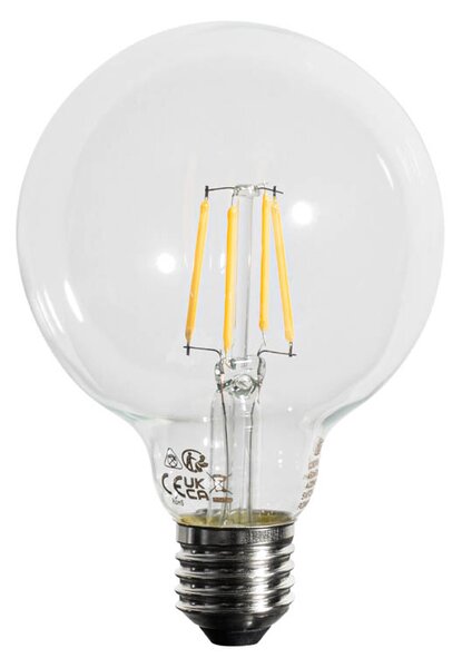 Set de 5 becuri LED E27 dimabile G95 5W 450 lm 3000K