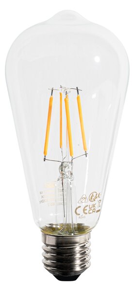 Set de 5 becuri LED E27 A60 cu senzor crepuscular 4W 400 lm 2200K