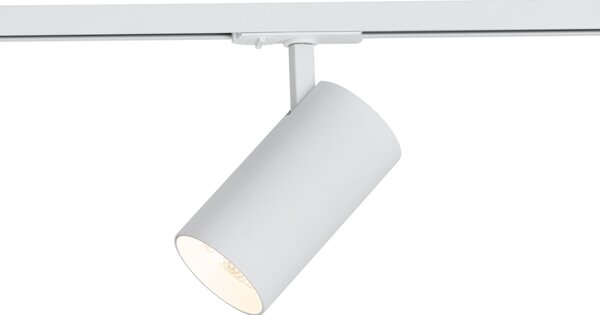 Spot modern alb pentru sistem de iluminat pe șină monofazat, inclusiv LED - Iconic Mark