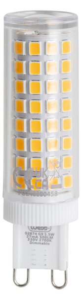 Set de 2 becuri LED G9 reglabile 5,5W 500 lm 2700K