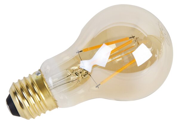 Set de 5 becuri LED E27 reglabile în 3 trepte A60 Goldline 5W 530lm 2200K