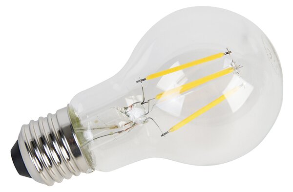 Set de 5 becuri cu filament LED E27 A60 senzor amurg 4W 470lm 2700K