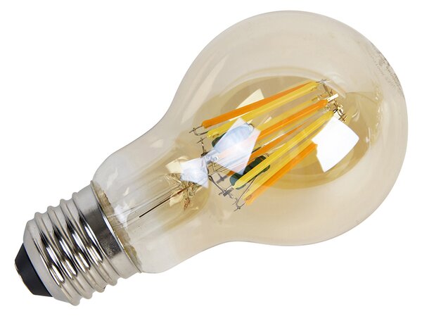 Set de 5 becuri LED E27 reglabile Kelvin A60 Goldline 8W 806lm 2000-2700K