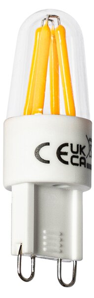 Set de 5 becuri cu filament LED G9 1.8W 170lm 2300K