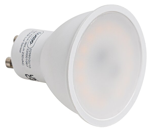 Set de 5 becuri LED GU10 cu senzor crepuscular 5W 380lm 2700K